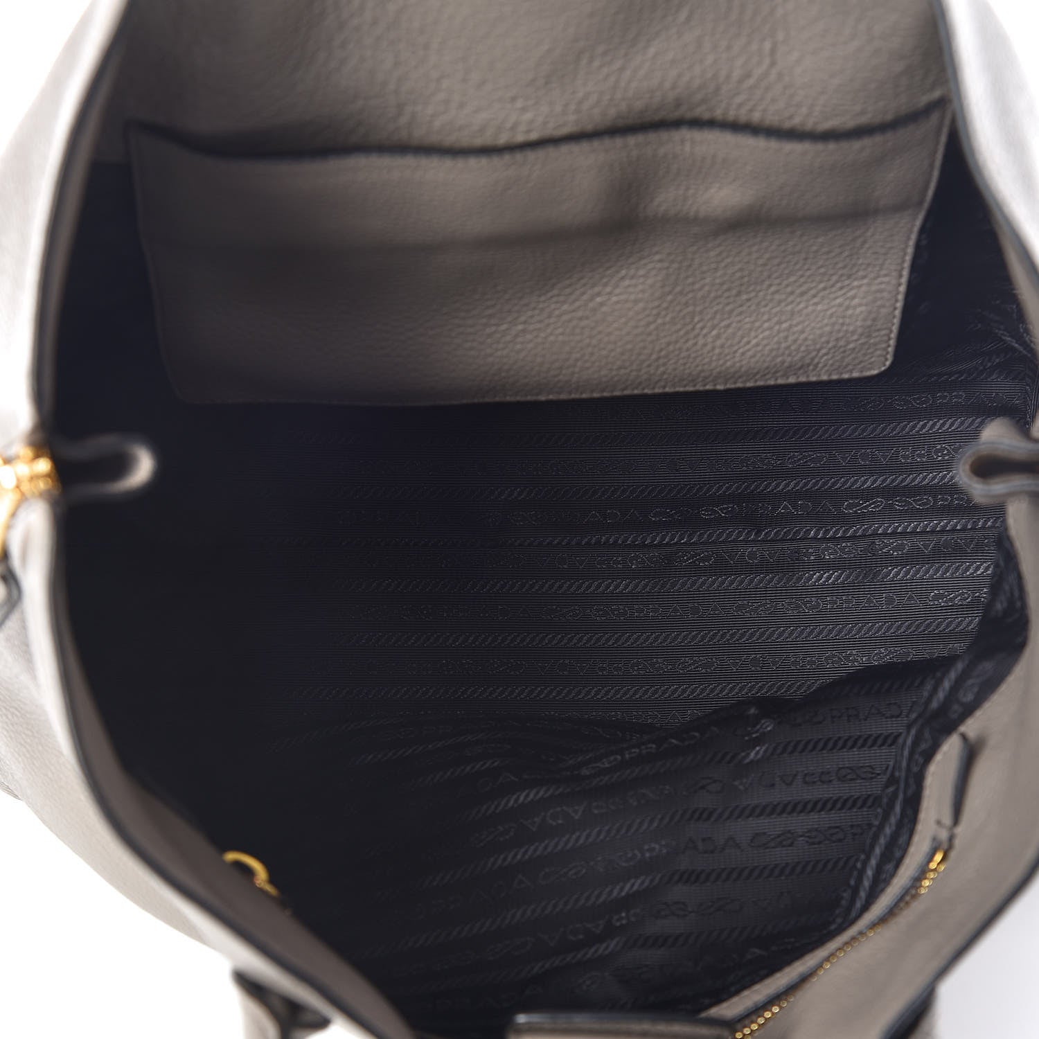 Prada Vitello Daino Side Zip Tote Argilla 5 of 8