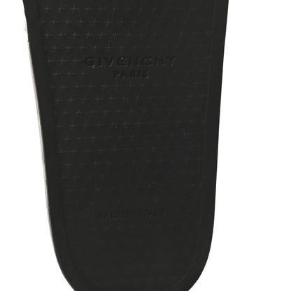 Givenchy Rubber Crocodile Embossed Logo Pool Slide Sandals 37 Black 6 of 9