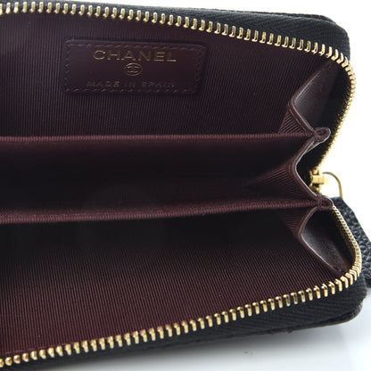 Chanel Caviar Quilted Zip Coin Purse Black 5 of 8