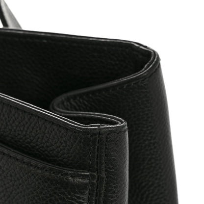 Chanel Calfskin Cerf Executive Shopper Tote Black 18 of 18
