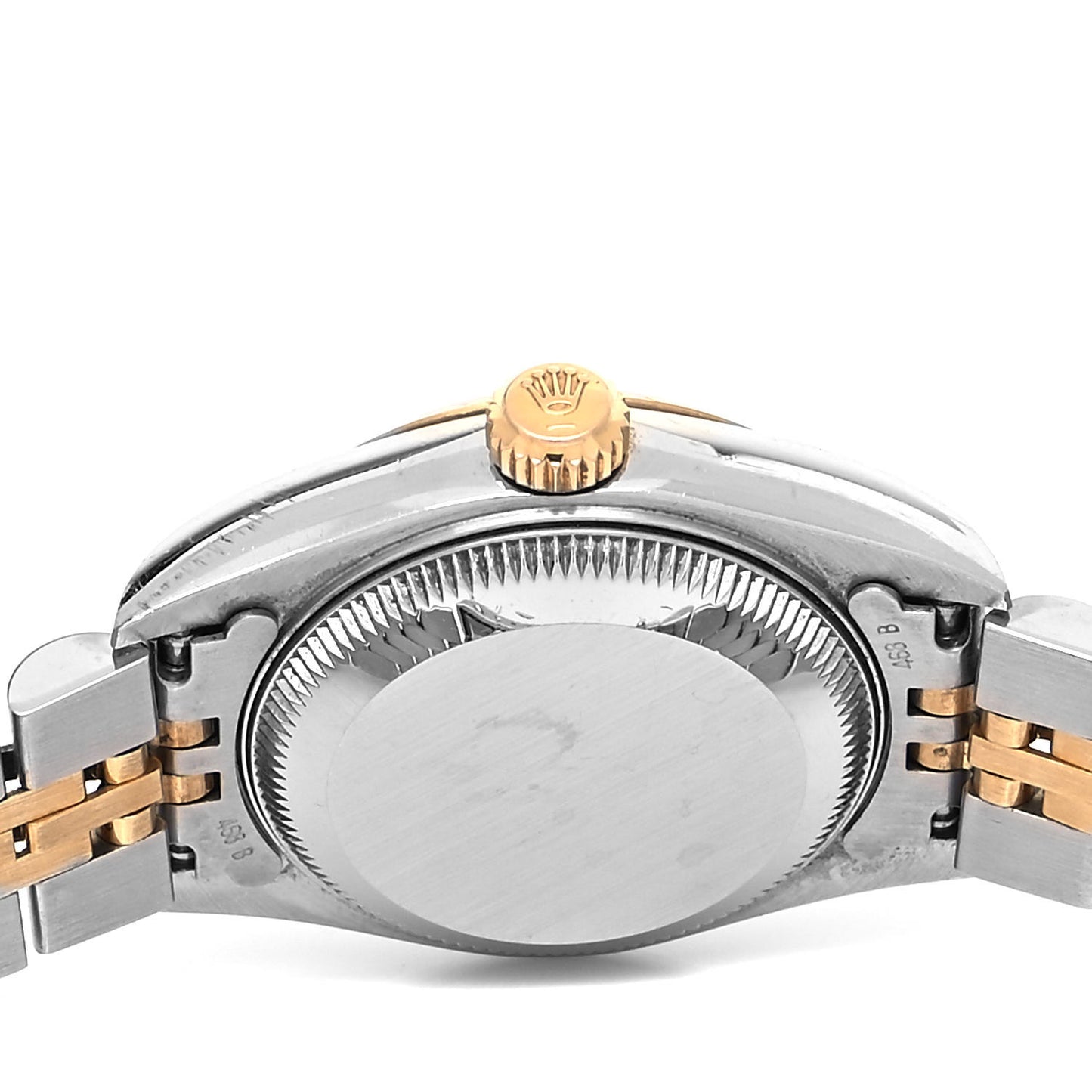 Stainless Steel 18K Yellow Gold Diamond 26mm Oyster Perpetual Datejust Watch Blue 79173