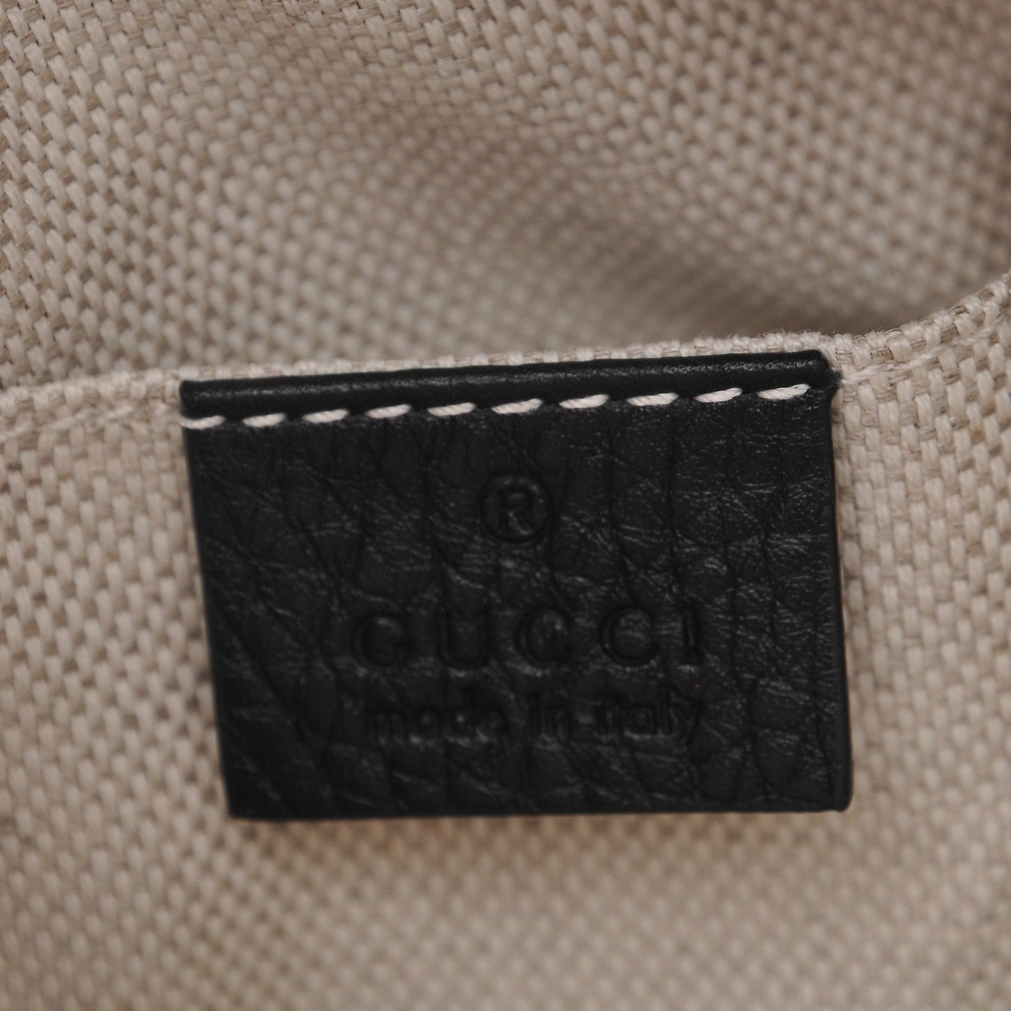 Pebbled Calfskin Small Soho Disco Bag Black