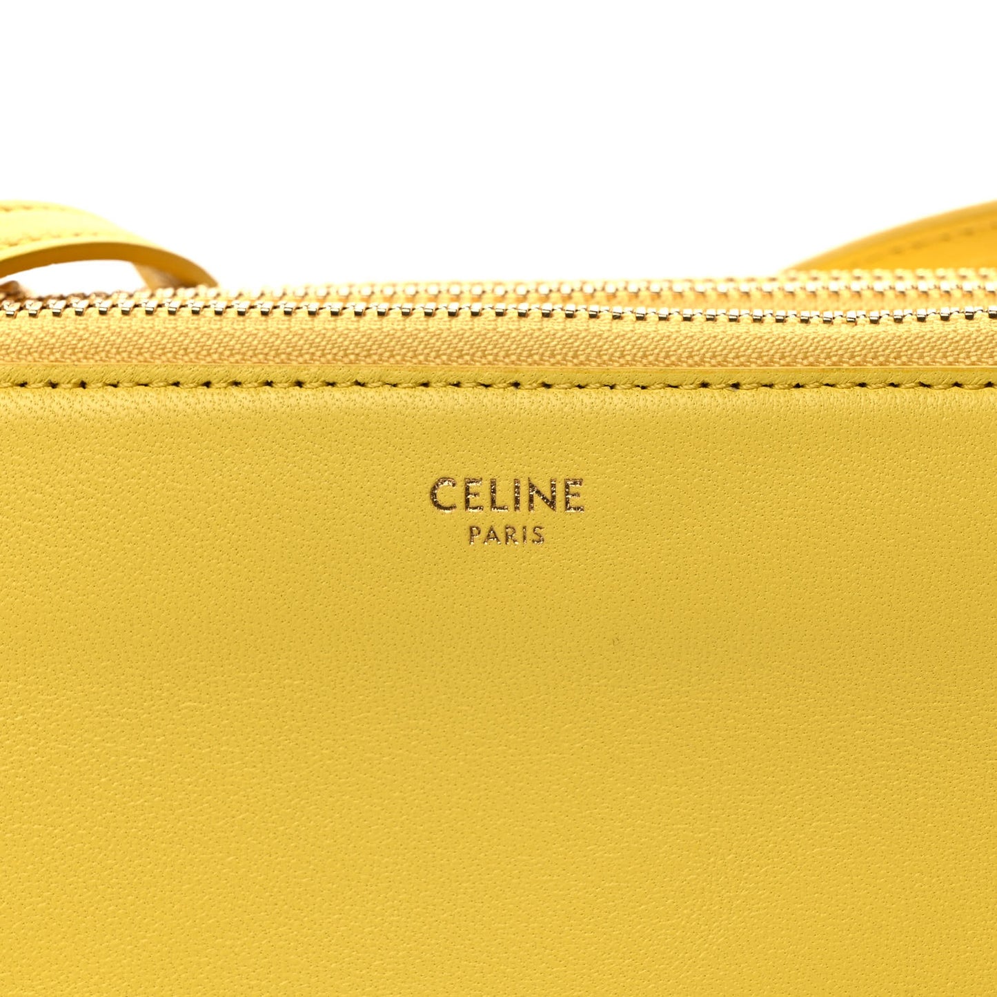 Lambskin Small Trio Crossbody Bag Fluo Yellow