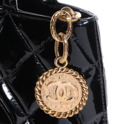 Chanel Patent Medallion Tote Black 8 of 8