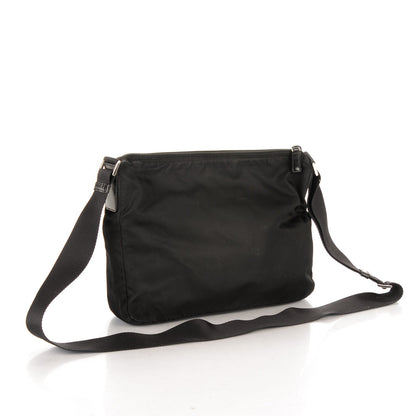 Prada Nylon Vela Flat Messenger Bag Black 3 of 7