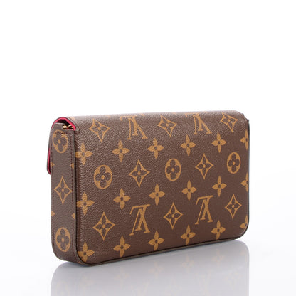 Louis Vuitton Monogram Pochette Felicie Chain Wallet Fuchsia 3 of 9