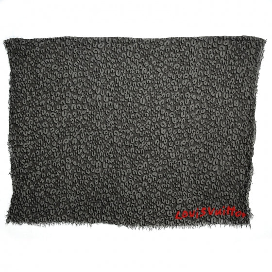 Cashmere Silk Leopard Stole Gres