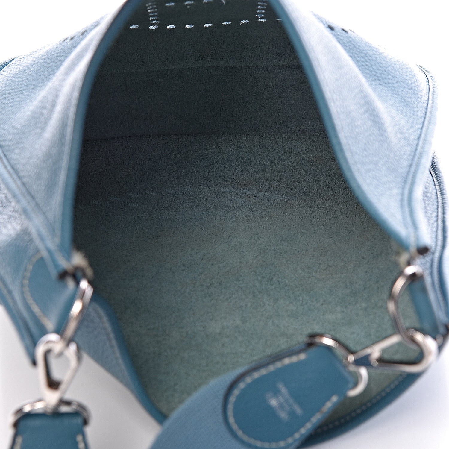 Hermes Taurillon Clemence Evelyne III PM Blue Jean 5 of 10
