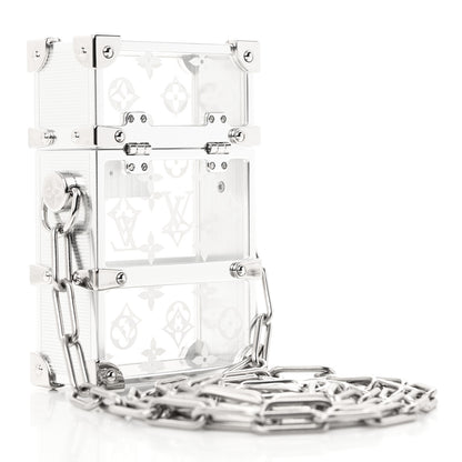 Louis Vuitton Monogram Transparent Plexiglass Trunk Box Pouch 3 of 12