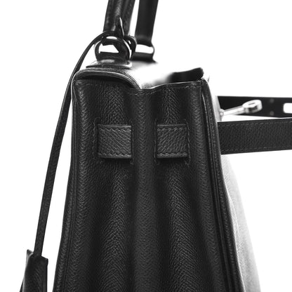 Hermes Epsom Kelly Retourne 32 Black 30 of 36