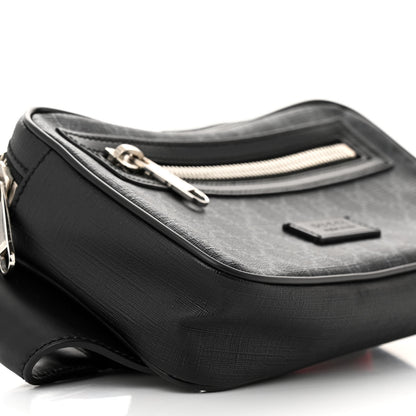 Gucci Soft GG Supreme Monogram Web Belt Bag Black Grey 9 of 10