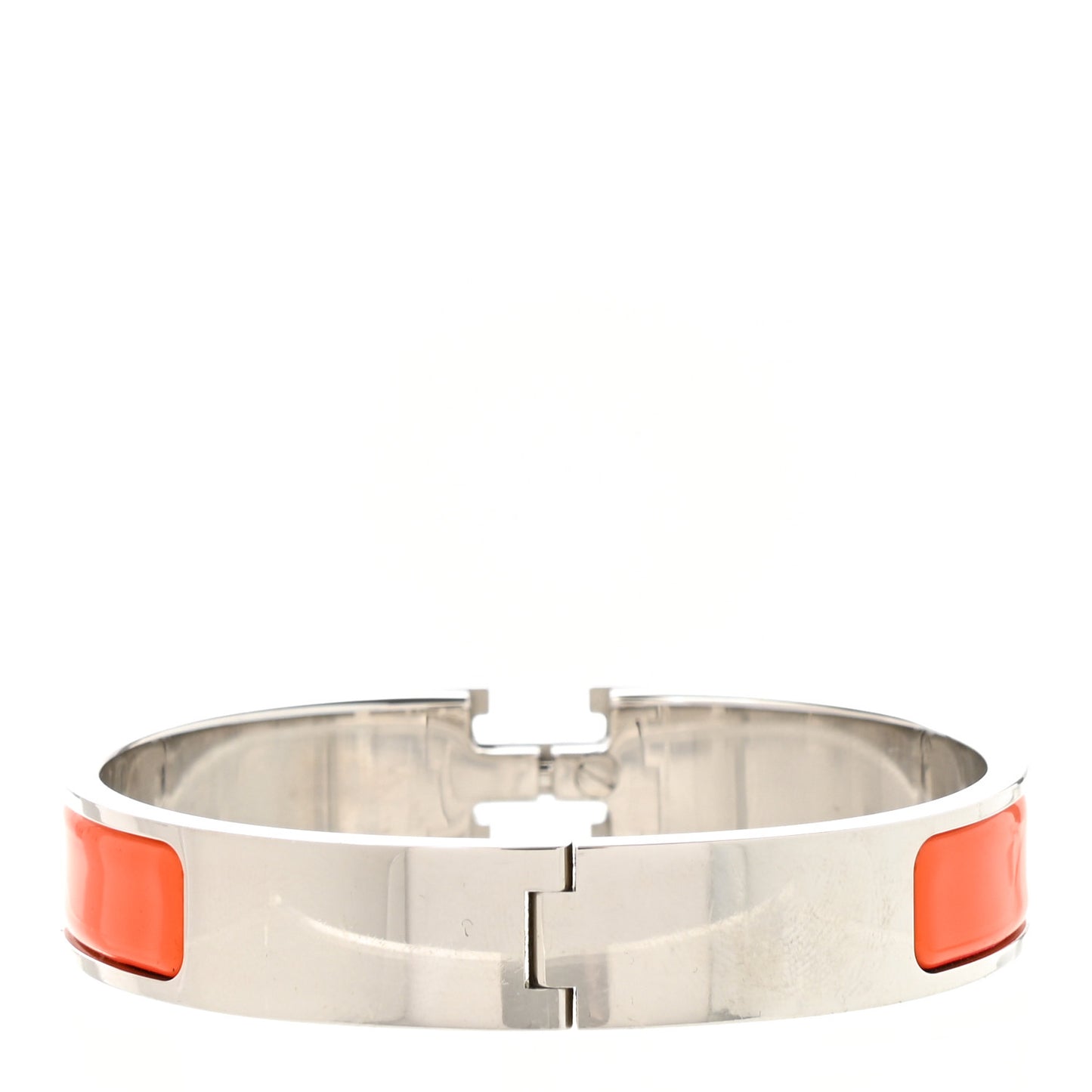 Enamel Narrow Clic Clac H Bracelet PM Orange