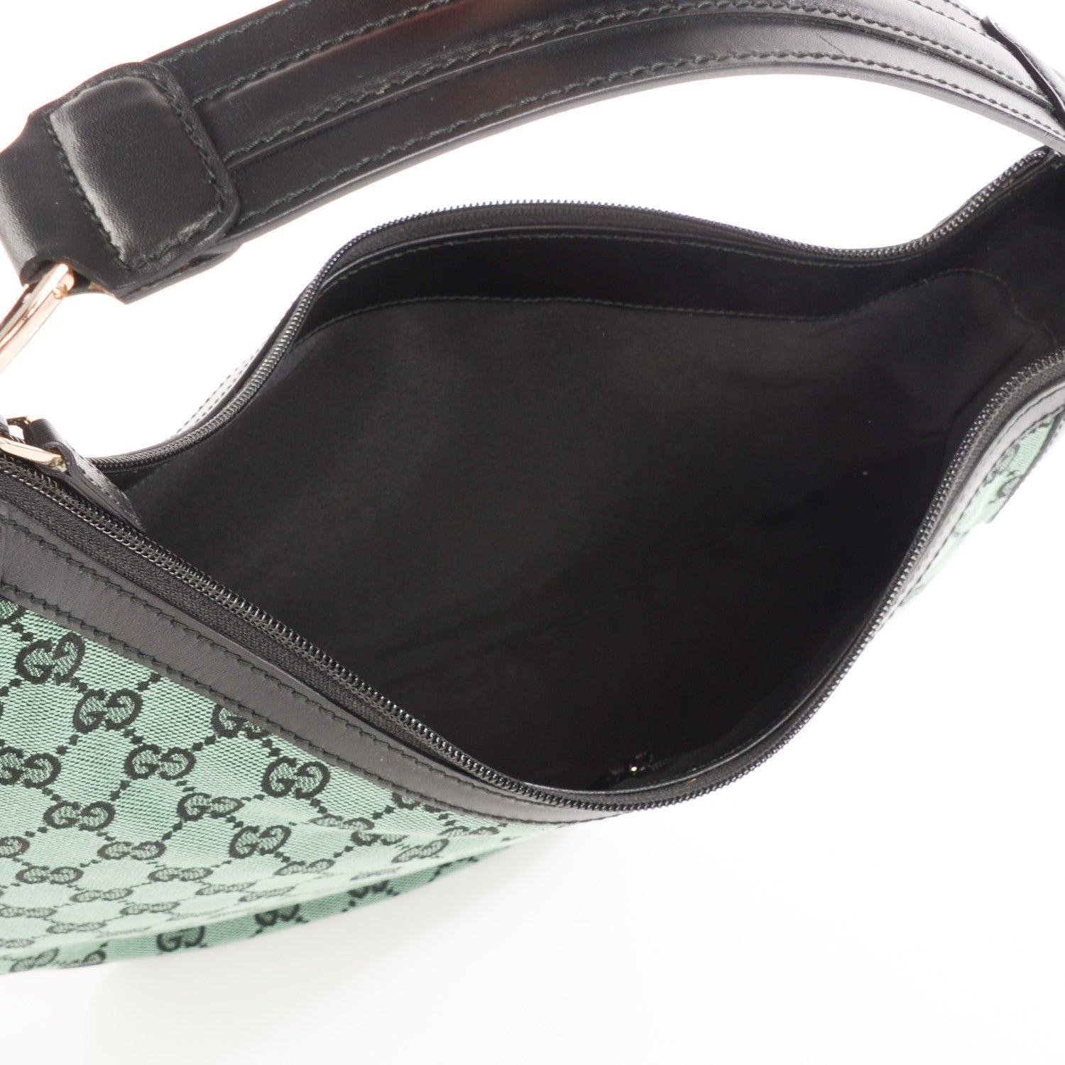 Gucci Monogram Half Moon Hobo Green 5 of 7
