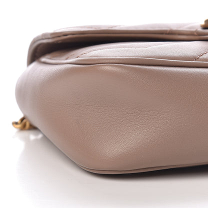 Gucci Calfskin Matelasse Super Mini GG Marmont Shoulder Bag Porcelain Rose 9 of 12