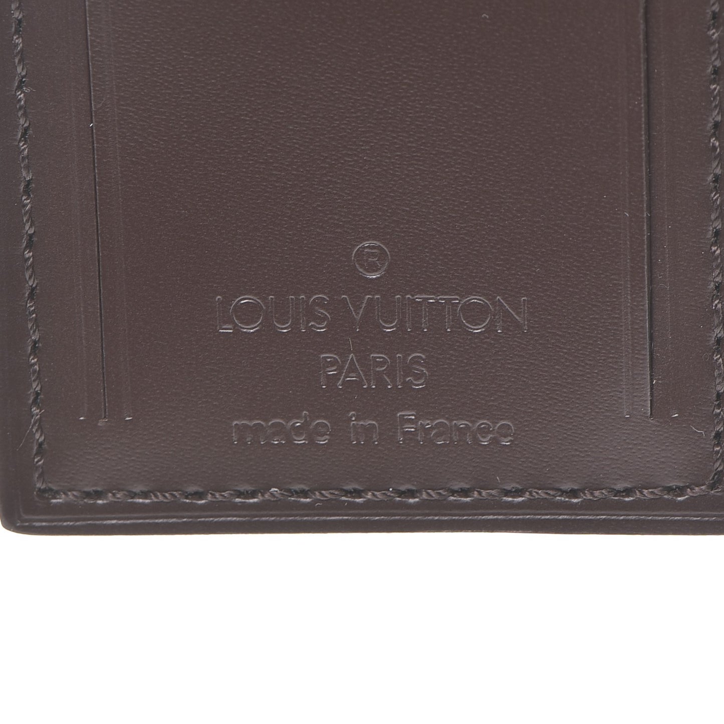 Calfskin Luggage Tag Ebene