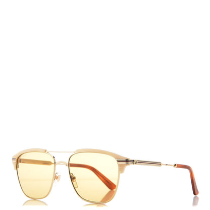 Gucci Square Frame Sunglasses GG0241S Beige 1 of 9