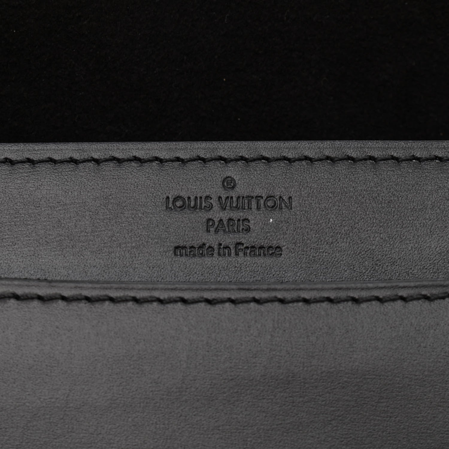 Louis Vuitton Calfskin Chain Louise MM Black 6 of 11