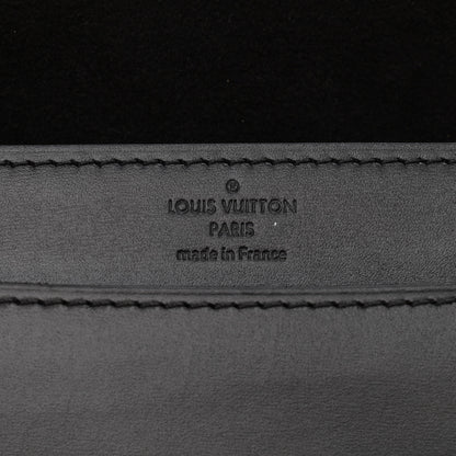Louis Vuitton Calfskin Chain Louise MM Black 6 of 11