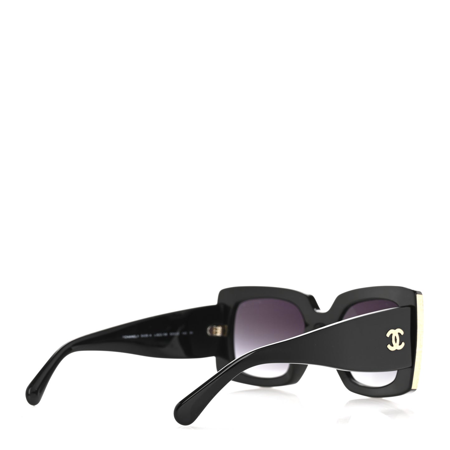 Acetate Rectangle Sunglasses 5435 Black