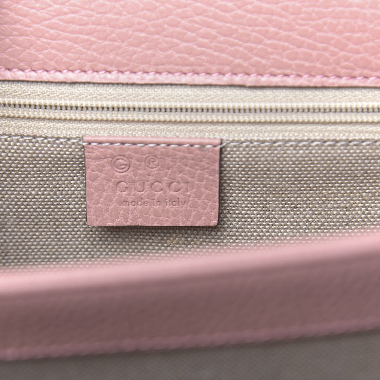 Dollar Calfskin Interlocking G Shoulder Bag Soft Pink