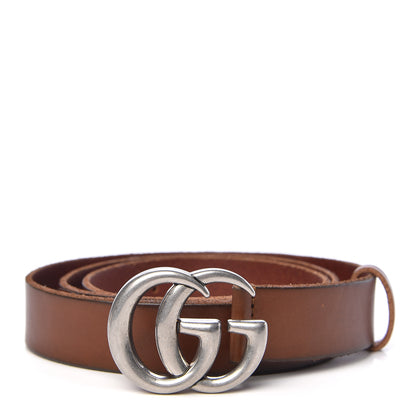 Gucci Cuoio Toscano Nickel Double Double G 30mm Belt 80 32 Cuir 2 of 6