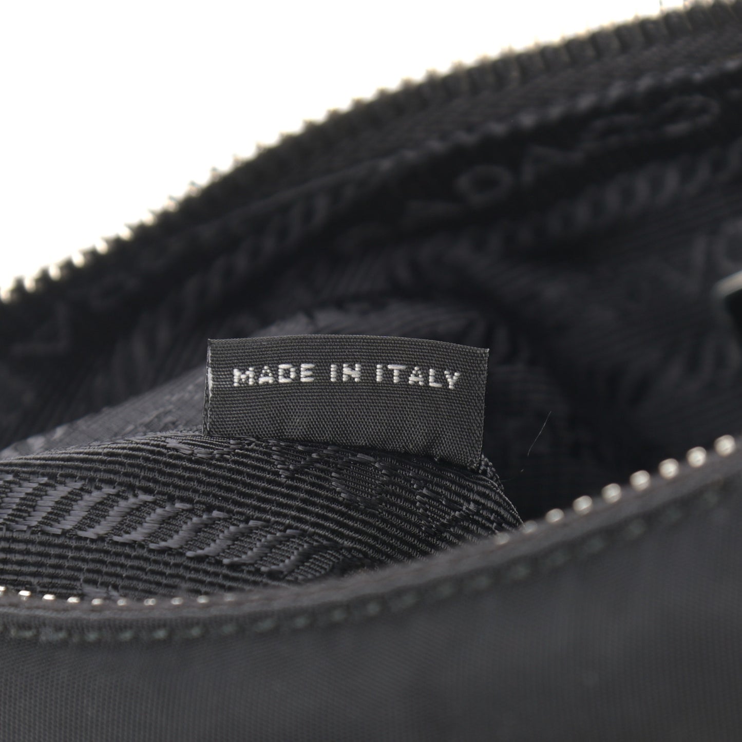 Tessuto Nylon Saffiano Mini Re-Edition 2005 Bag Black