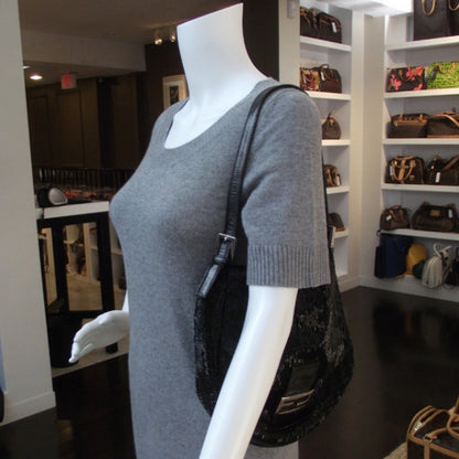 Fendi Beaded Mama Baguette Black 2 of 13