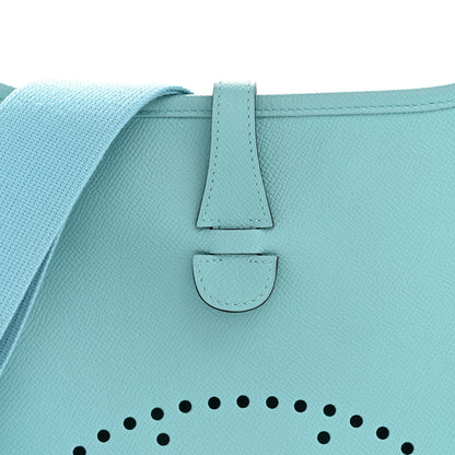 Hermes Epsom Evelyne III PM Bleu Atoll 8 of 12