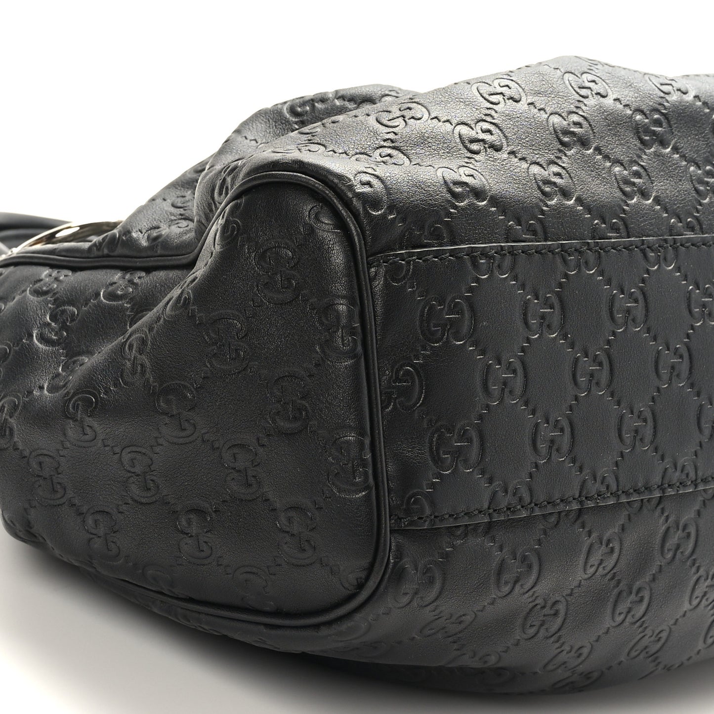 Guccissima Medium Sukey Tote Black