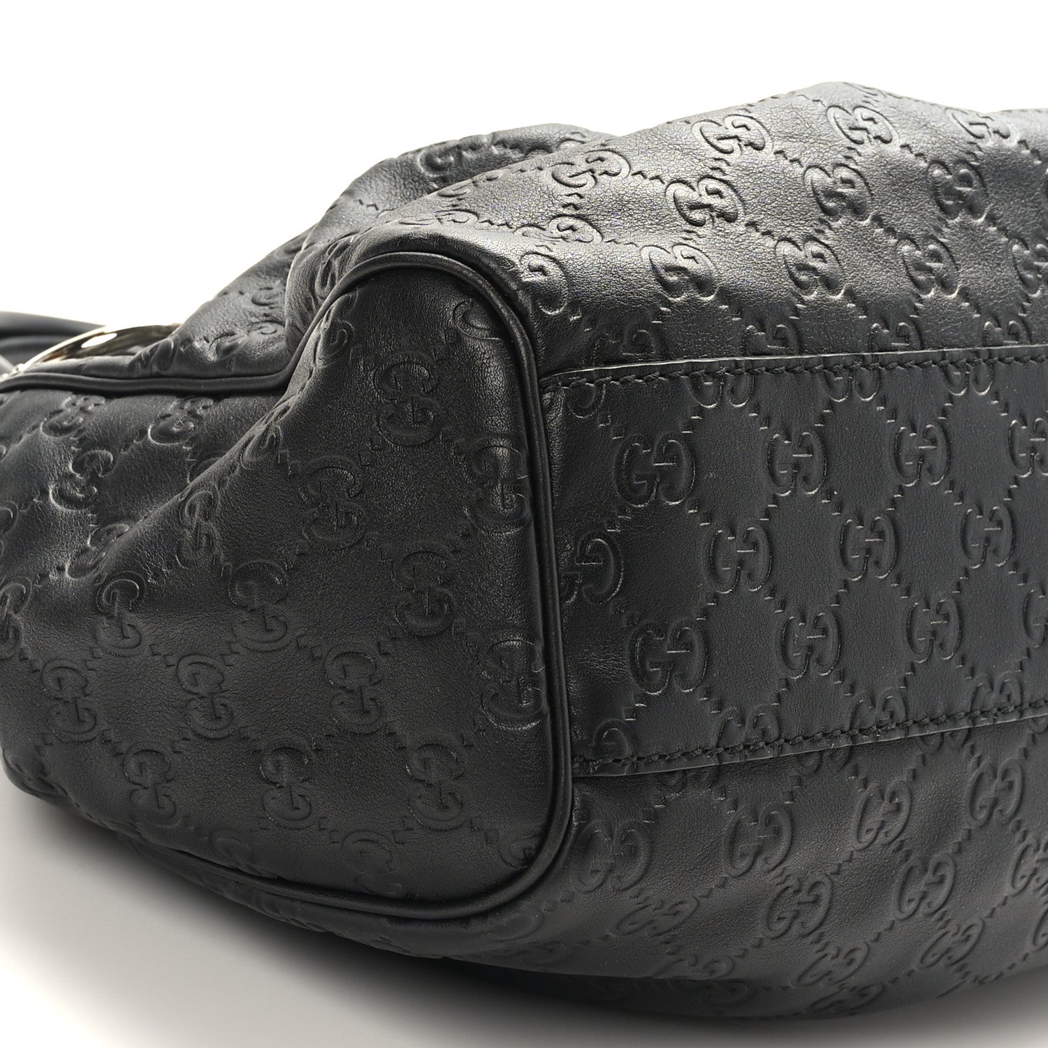 Gucci Guccissima Medium Sukey Tote Black 8 of 10