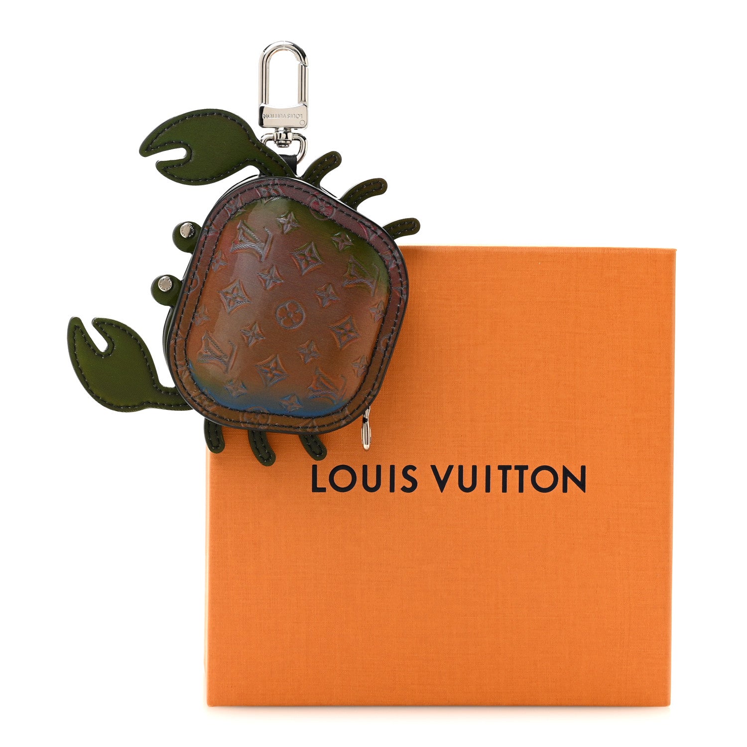 Louis Vuitton Iridescent Canvas Monogram Bijou De Sac LV Crab Bag Charm Multicolor 5 of 5