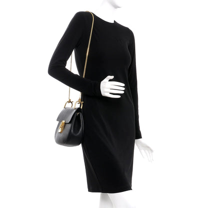 Chloe Grained Lambskin Drew Shoulder Bag Black 2 of 7