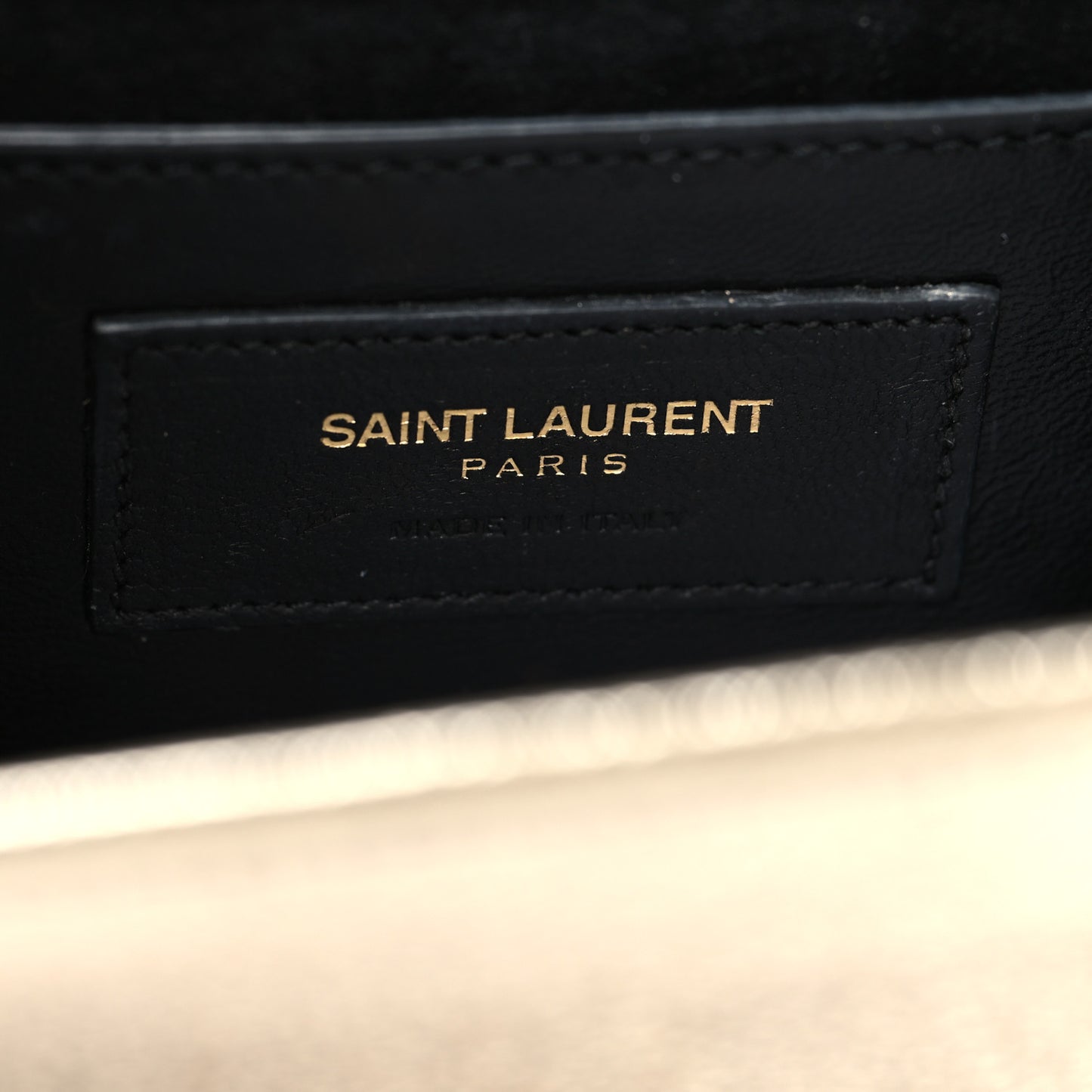 Metallic Calfskin Small Classic Monogram Kate Satchel Gold