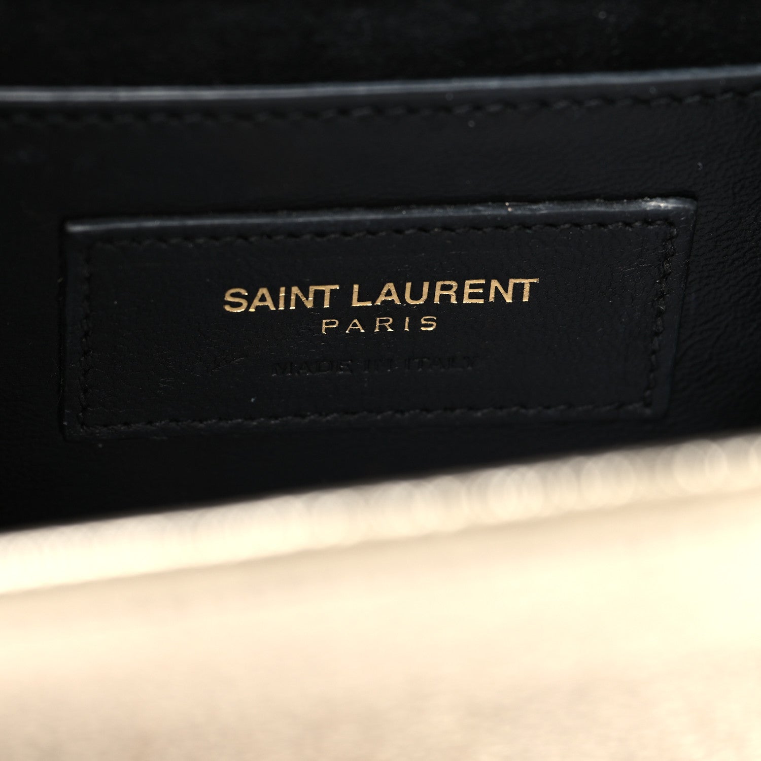 Saint Laurent Metallic Calfskin Small Classic Monogram Kate Satchel Gold 6 of 12