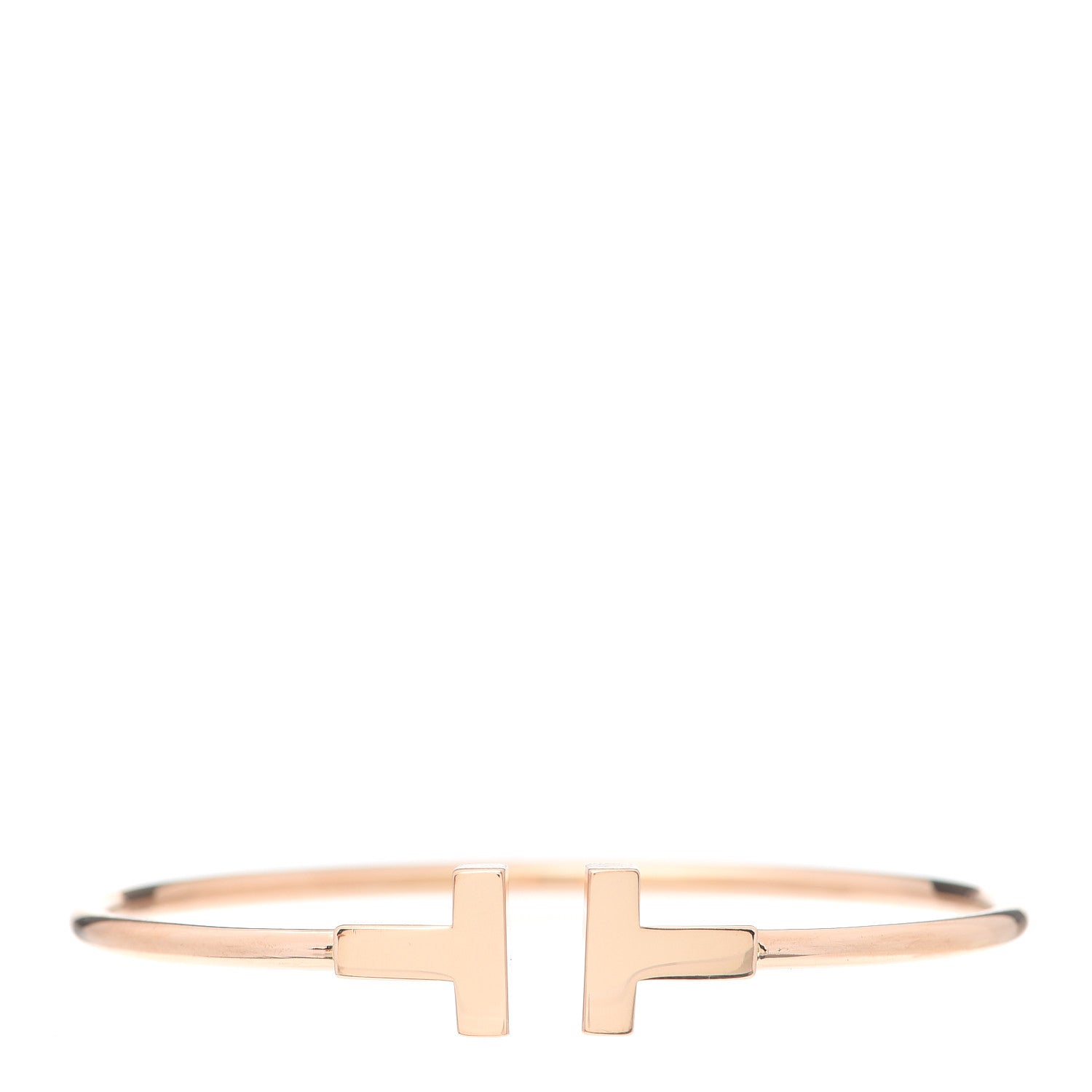Tiffany 18K Yellow Gold T Wire Bracelet 1 of 5