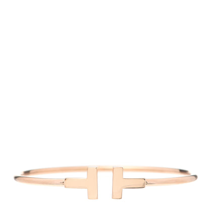 Tiffany 18K Yellow Gold T Wire Bracelet 1 of 5