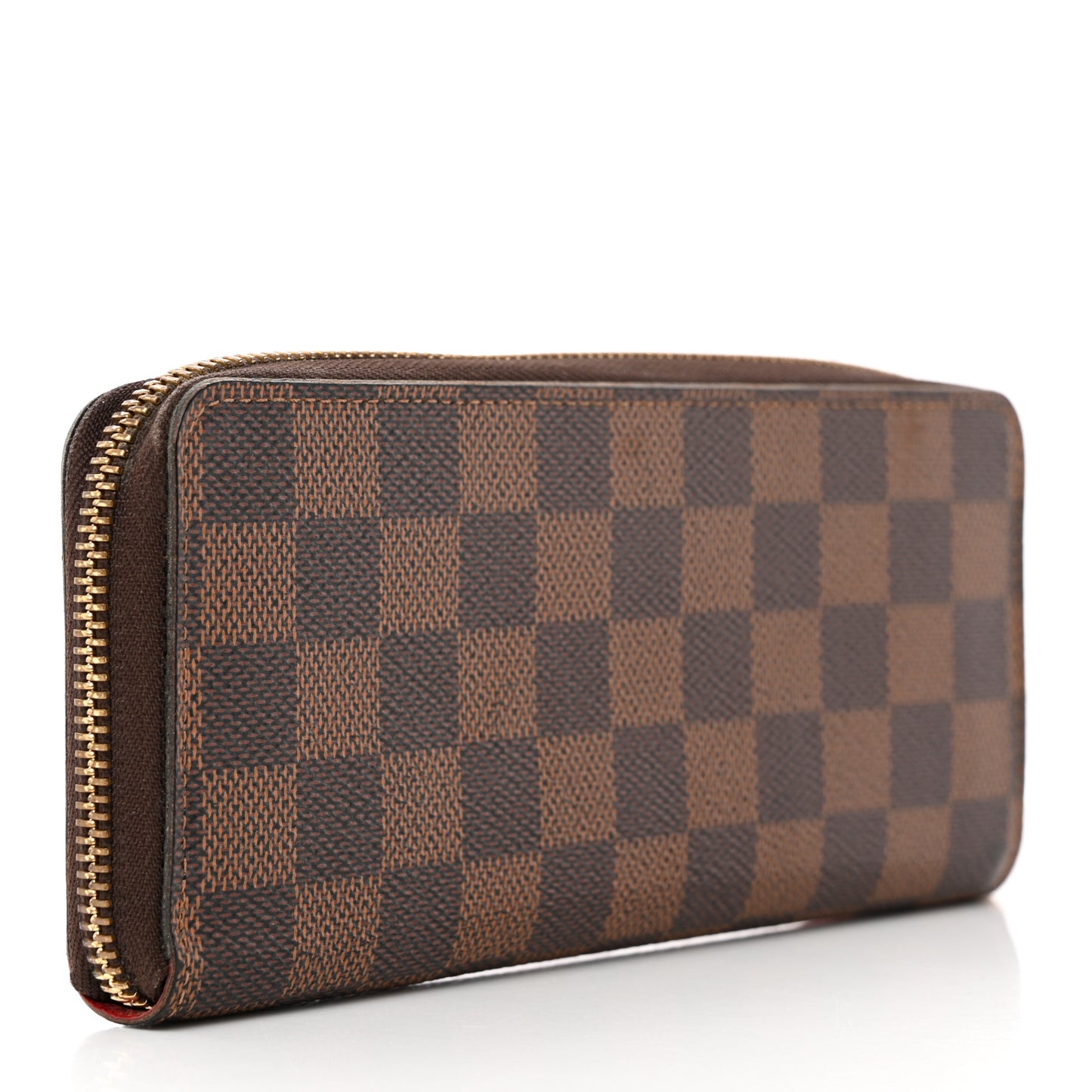 Damier Ebene Clemence Wallet Cherry