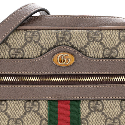 Gucci GG Supreme Monogram Web Mini Ophidia Shoulder Bag Brown 10 of 13