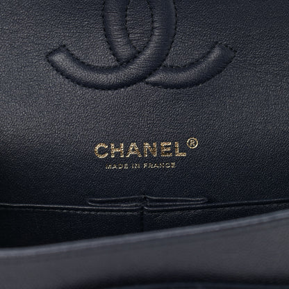 Chanel Caviar Quilted Medium Double Flap Navy 6 of 10