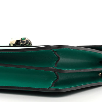 Bulgari Calfskin Serpenti Forever Shoulder Bag Emerald Green 9 of 9