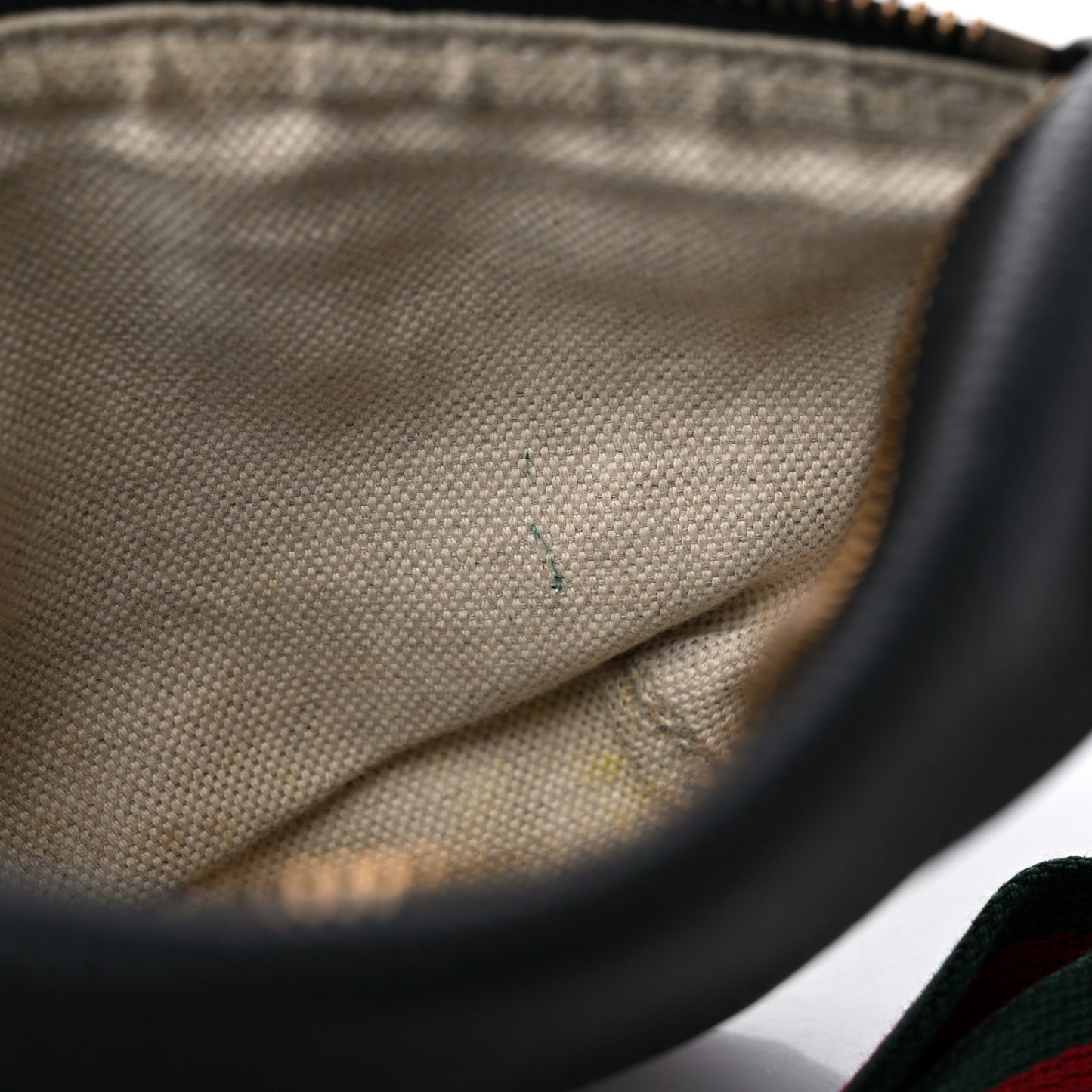 Grained Calfskin Small Logo Belt Bag Black