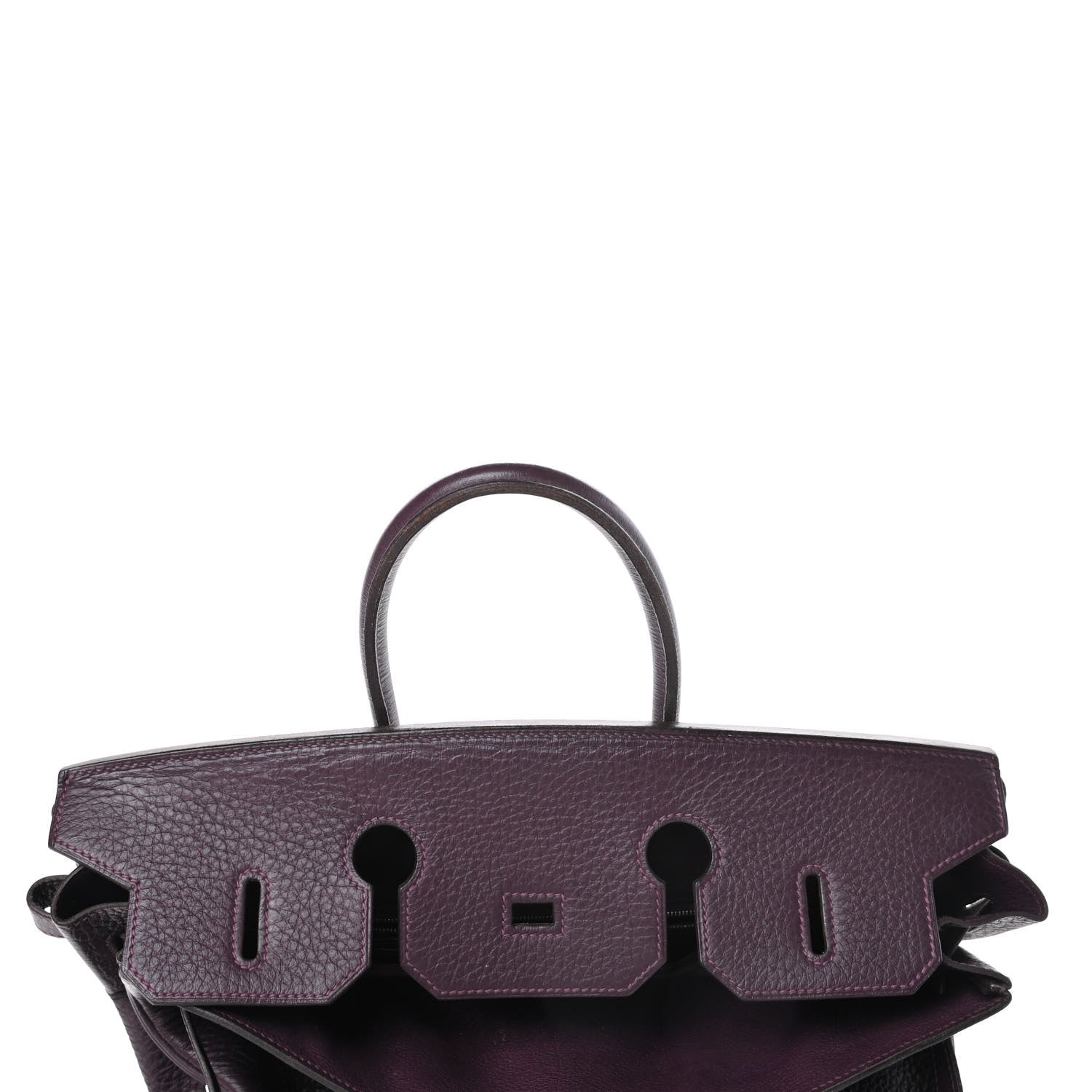 Hermes Taurillon Clemence Birkin 35 Raisin 14 of 44