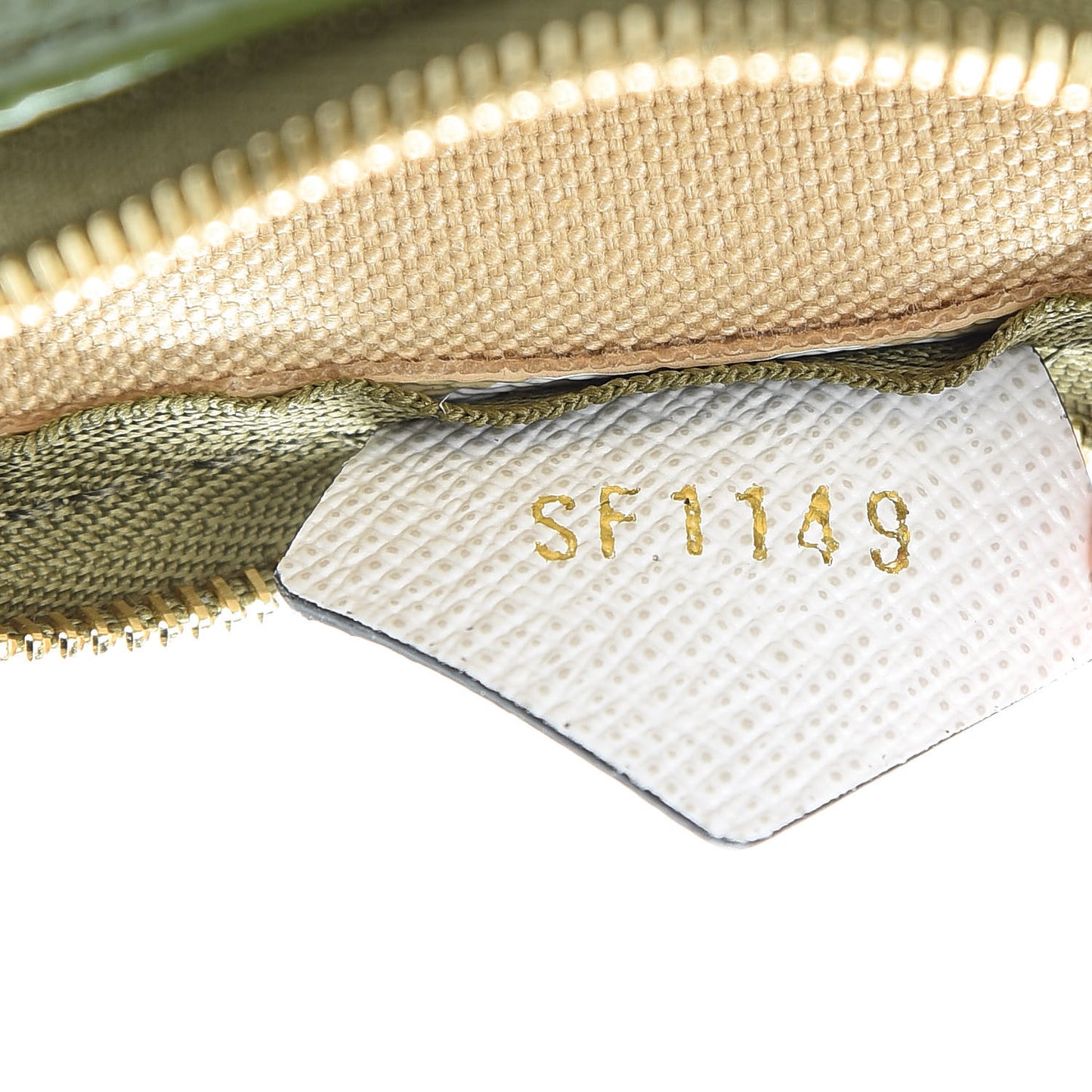 Monogram Giant Micro Pochette Accessories Kaki White