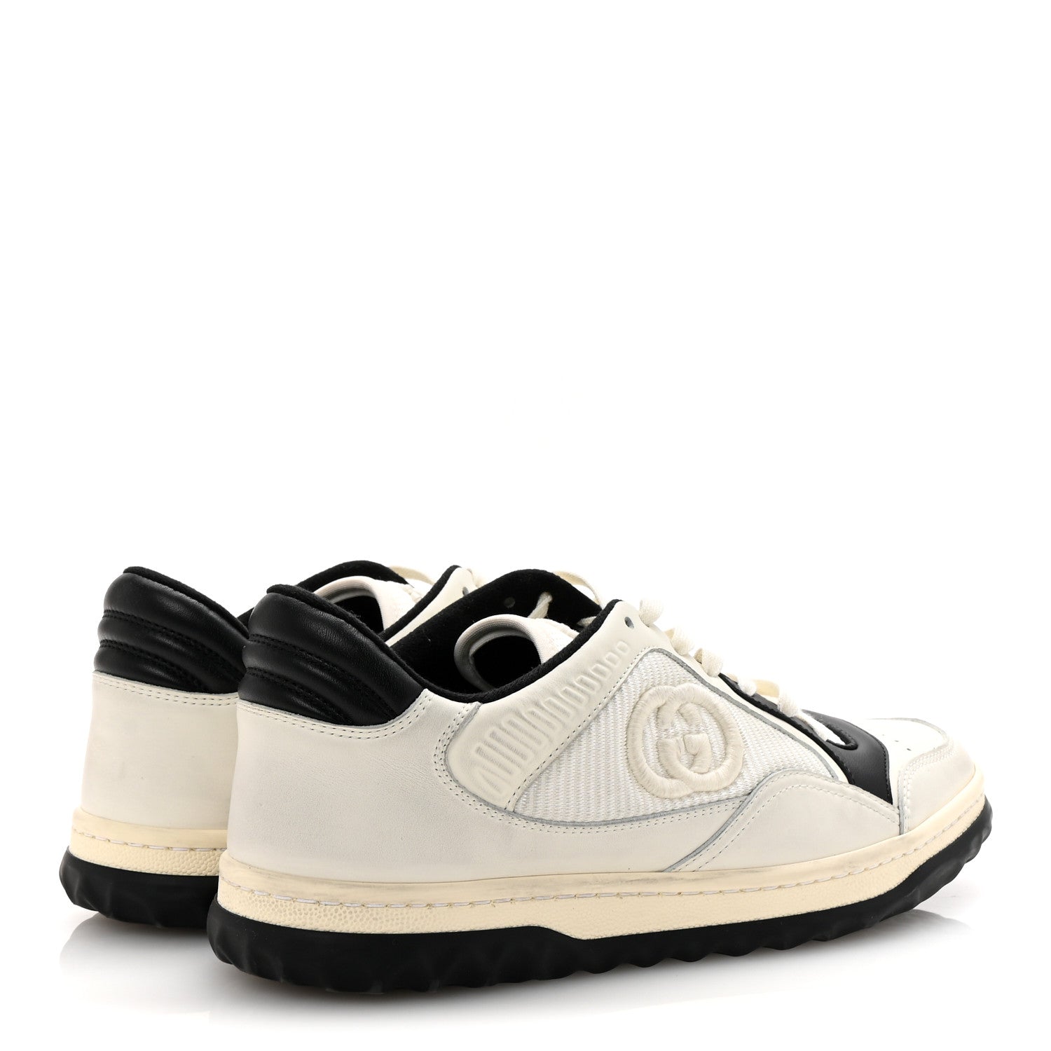Gucci Dali Soft Calfskin Womens Mac80 Sneakers 38.5 Off White Black 5 of 8
