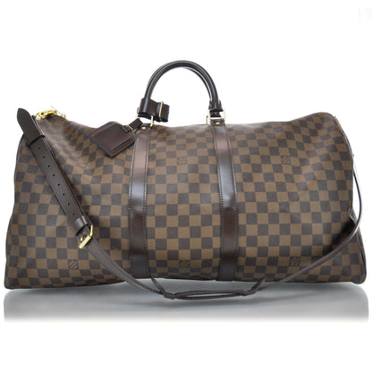 Louis Vuitton Damier Ebene Keepall BandouliÃ¨re 55 1 of 10