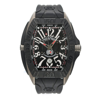 Franck Muller Titanium Rubber 45mm Conquistador Grand Prix Automatic Watch Black 8900SC 1 of 6