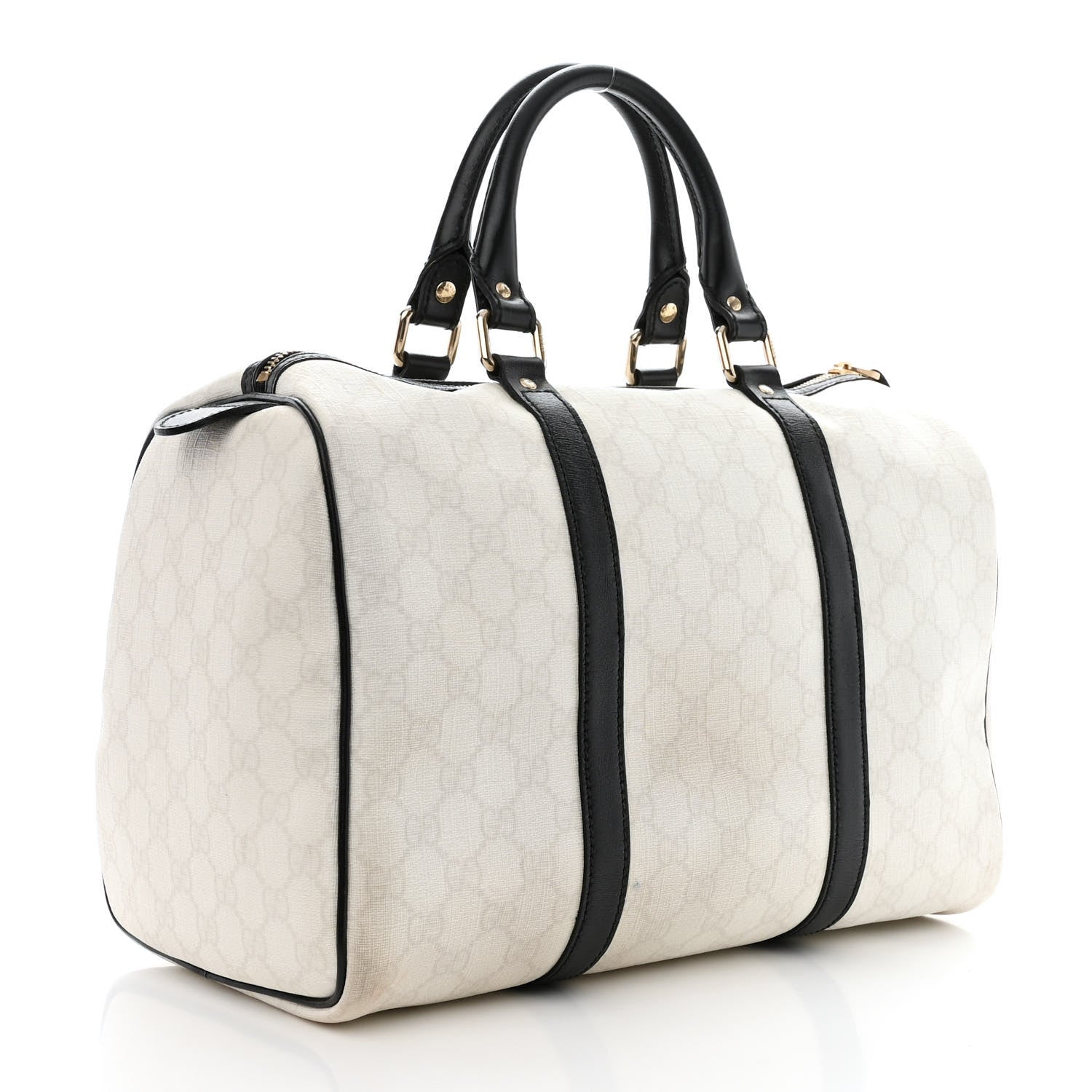 Gucci GG Plus Monogram Medium Joy Boston White Black 3 of 11