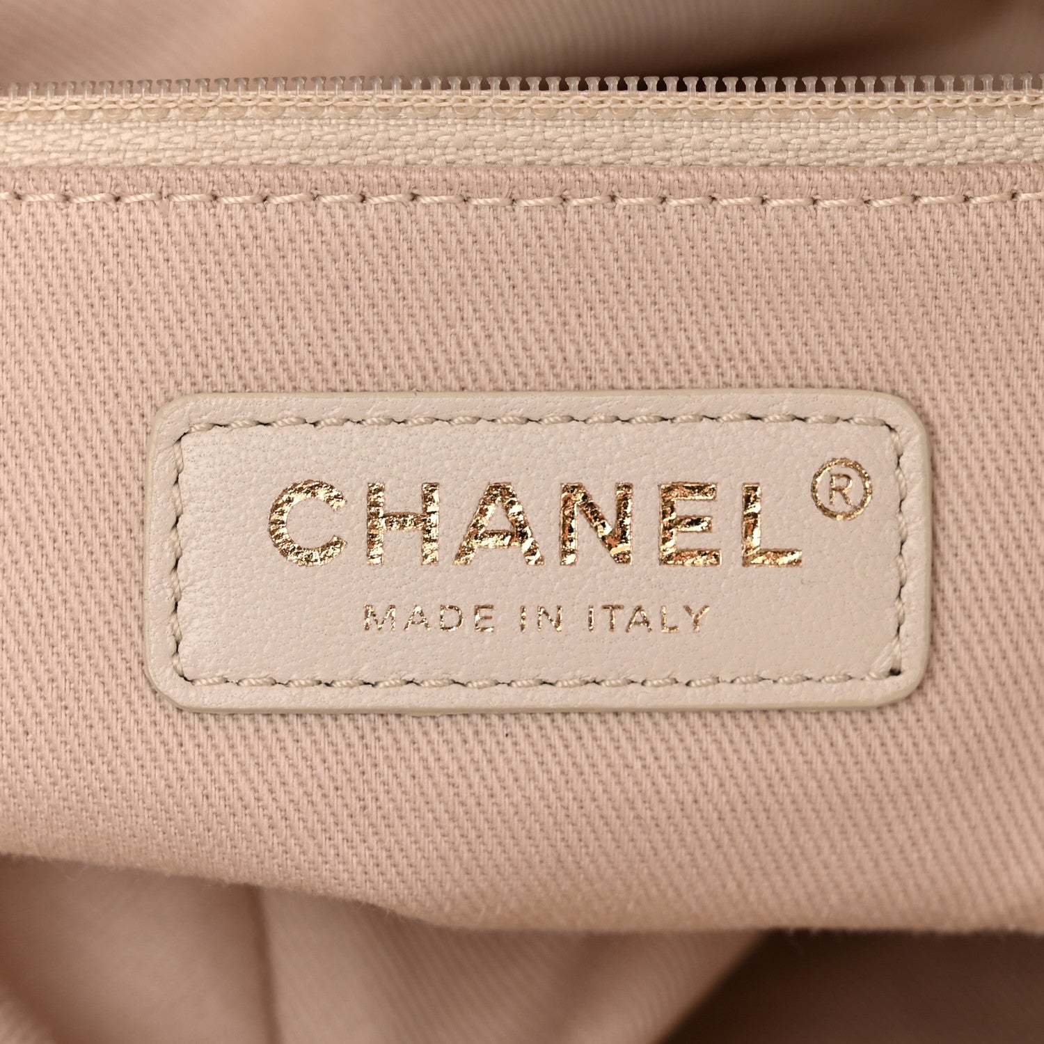Chanel Canvas Medium Deauville Tote Light Beige 6 of 11