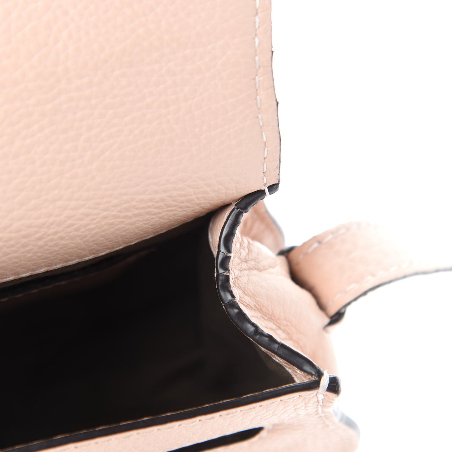 Calfskin Mini Marcie Round Crossbody Bag Blush Nude