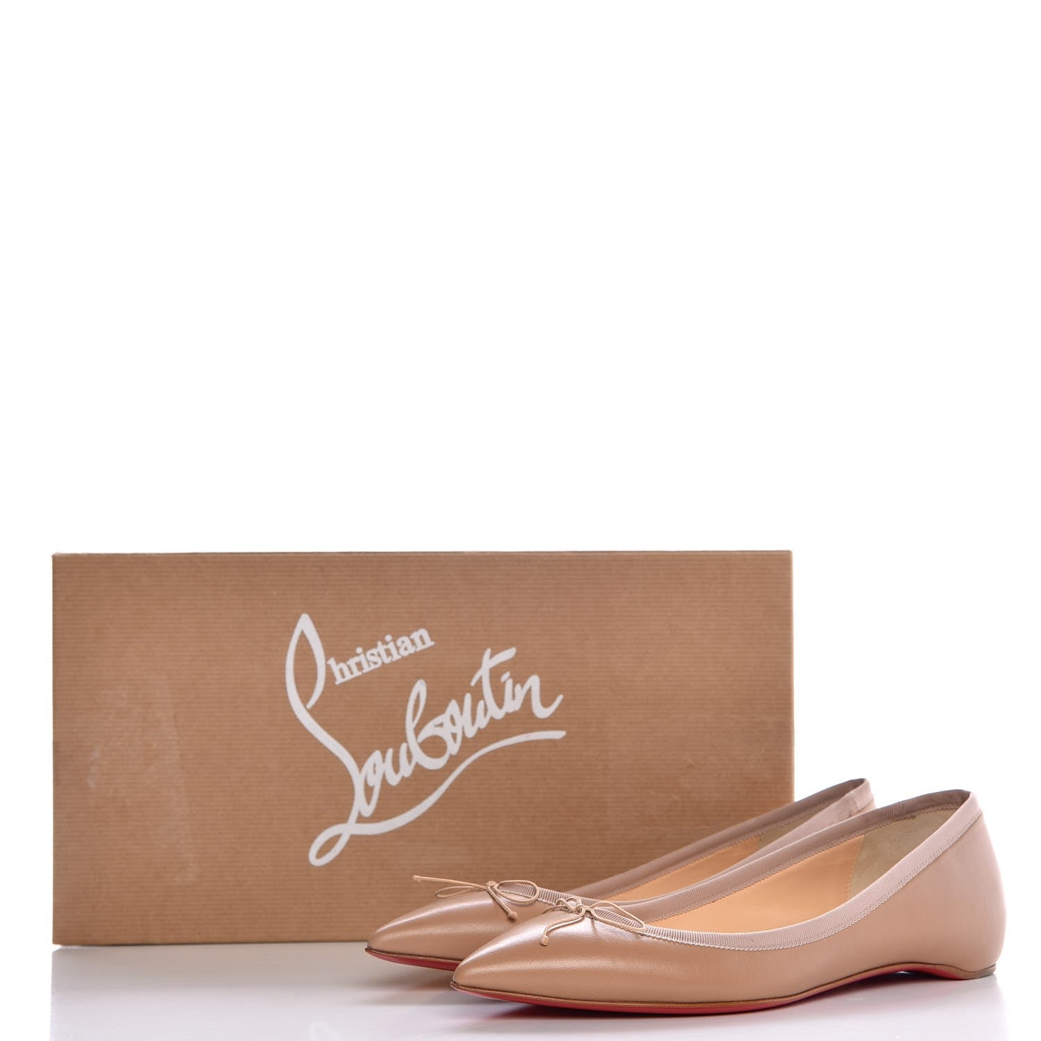 Christian Louboutin Nappa Solasofia Flats 37 Nude 10 of 10